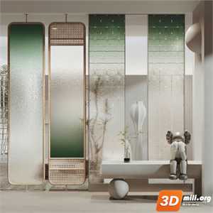 Folding screen Skp Files 